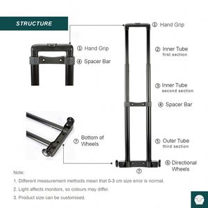 Asa de Equipaje Telescópica de Aluminio Ajustable de Lujo Clásico - Duradera, Impermeable, Ligera, Portátil y Ecológica - Product Image 4