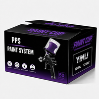 Gobelet de peinture jetable avec revêtement intérieur pour la retouche automobile, système PPS