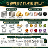 Perhiasan Tindik Hidung, Bibir, Helix, Conch LOVE Script CZ Labret Stud 316L Baja Bedah Berulir Dalam dengan Bagian Belakang Datar