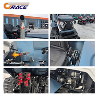 50hp Bulldozer Tiller Multi-Fonction Agricole Cultivateur Machines Machine Agricole Rotatif Jardin Puissance Mini Tracteur Sur Chenilles