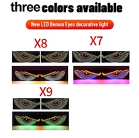 Nouvelles lumières LED à matrice animée USB pour pare-brise de camion, yeux de démon pour voitures, SUV et véhicules tout-terrain