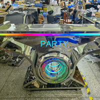 Starlighting Oem Odm Fournisseur Personnaliser logo Coloré Flash Led DJ Table Cool Booth Bureau Présentoir Racks bar Party Lounge