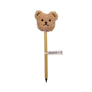 Lápiz de goma de borrar con diseño de cara de oso de peluche, lápiz eterno de grafito negro para oficina y escuela, regalo de moda ecológico. - Product Image 1