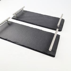 Vente directe d'usine Vaisselle en ardoise naturelle écologique Non toxique Durable Assiettes rectangulaires <span class=keywords><strong>pour</strong></span> cuisines domestiques Restaurants - Product Image 1