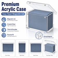 Boîte de présentation magnétique en acrylique ETB, épaisseur 6 mm, anti-UV, anti-poussière, recyclable, détachable, amovible, boîte de rangement pour collectionneur, OEM ODM