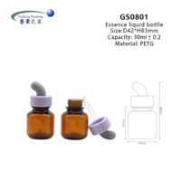 Vente en gros de flacons en PETG givrés de 30 ml pour sérum et huile essentielle, emballage cosmétique avec logo personnalisé et compte-gouttes pour usage oculaire