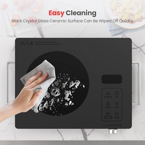 批发1800瓦防水电磁炉单头便携式重型触摸屏高级家用炉灶 - Product Image 3