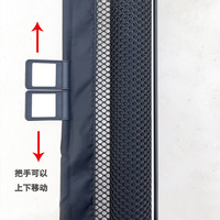 Barrière pour animaux de compagnie épaissie, clôture de sécurité sans perçage pour l'entraînement des chiens et des chats, isolation des escaliers et des couloirs, barrière rétractable automatique facile à utiliser
