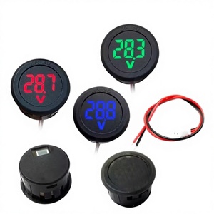 Voltímetro Digital LED de CC de 2 Cables, 4-100V, con Protección Contra Polaridad Inversa, Panel de Medición de Voltaje - Product Image 1
