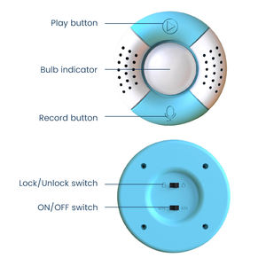 고품질 원형 자석 냉장고 음성 녹음기 재사용 가능 컴팩트 다양한 색상 옵션 - Product Image 4