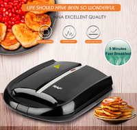 Machine à petit-déjeuner automatique antiadhésive 4 tranches pour gâteaux, muffins, mini-cupcakes et arepas