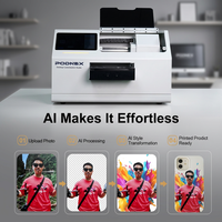 Imprimante jet d'encre UV numérique automatique tout-en-un PodNEX A3 DX7 CMYK nouvelle génération, 2400 DPI, contrôlée par Android, garantie 3 ans pour l'impression textile