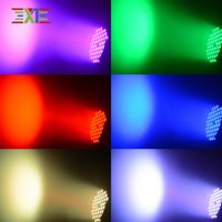 Nouveau projecteur PAR LED RGB 54x3W en aluminium 2025, 3-en-1 DMX512 3/7CH, avec fonction maître-esclave, pour effets de lavage de scène, idéal pour DJ, clubs et mariages