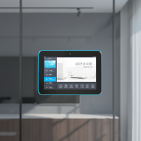 Tablette Android murale 10,1 pouces avec NFC, PoE, écran tactile LED, IP65, en plastique, pour affichage numérique dans les aéroports et salles de réunion