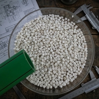 Granulés de PPR recyclé blancs, copolymère aléatoire de polypropylène, plastique, marque HENGFAN, taux de flux de fusion 2g/10min pour tuyaux d'eau PPR