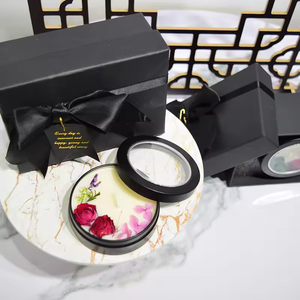 Velas de regalo de embalaje elegante, flor de lujo perfumada, aromaterapia, cera de soja, vela perfumada, lata negra, velas perfumadas - Product Image 5