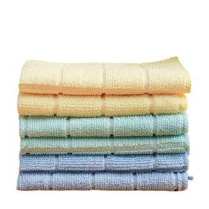 Paño de cocina de microfibra con tejido de punto a cuadros, rectangular, amarillo, absorbente, para limpieza de cocina, coche y hogar. - Product Image 3