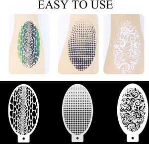 <span class=keywords><strong>Stencil</strong></span> riutilizzabili per la pittura del viso per la pittura del corpo <span class=keywords><strong>stencil</strong></span> per tatuaggi temporanei per il trucco - Product Image 2