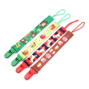 Wholesale eco friendly safety buckle plastic pacifier holder clip baby products