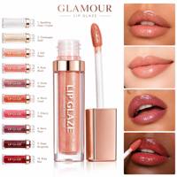 Gloss à lèvres pailleté nude waterproof végétalien effet repulpant sous marque privée