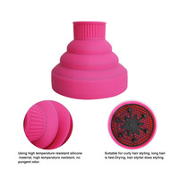 Diffuseur de cheveux pliable et rétractable pour voyage et maison, diffuseur universel en silicone pour sèche-cheveux, pour cheveux bouclés et naturels