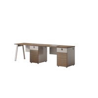 Poste de travail modulaire en bois moderne pour bureau, cloison de bureau, poste de travail pour personnel, bureau modulaire, poste de travail pour centre d'appels