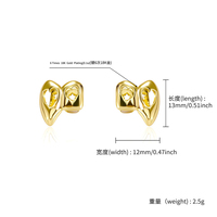 Grillz double cœur creux plaqué or bicolore, dents de vampire, bijoux dentaires Hip Hop pour Halloween, fournisseur en gros