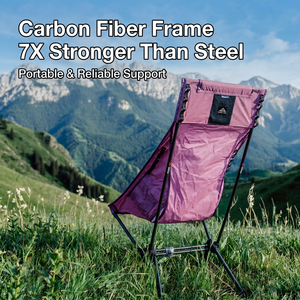 Silla de Camping Plegable Areffa, Minimalista, de Fibra de Carbono Dyneema, Ligera y Portátil - Product Image 4