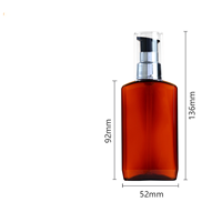 Lotion personnalisée haut de gamme avec pompe, contenant en plastique PETG de 100 ml, pour shampoing et gel douche, logo personnalisé OEM