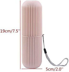 Portable <b>Toothbrush</b> Dispenser Travel Sustainable Plastic Dustproof <b>Toothbrush</b> Holder - Product Image 3
