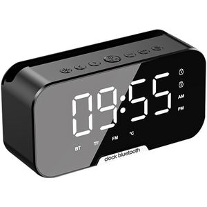 Altavoz <span class=keywords><strong>Bluetooth</strong></span> 5.3 de 3W <span class=keywords><strong>con</strong></span> Reloj Despertador, <span class=keywords><strong>Radio</strong></span> <span class=keywords><strong>FM</strong></span>, Soporte para Teléfono y Pantalla de Temperatura - Reproductor de Música Portátil Multifuncional - Product Image 1