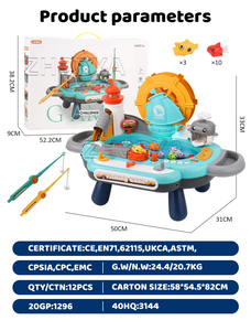 Jeu de pêche éducatif pour deux joueurs, jouets de table amusants, assemblage parent-enfant, dessin animé, jouets de pêche éducatifs pour tout-petits, pour enfants - Product Image 5