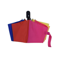 Parapluie intelligent automatique classique à 3 plis de haute qualité, tissu pongé 190T, impression logo arc-en-ciel, cadeaux d'affaires, golf