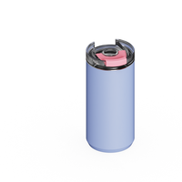 Gobelet isotherme en acier de 16oz et 20oz avec logo personnalisé, revêtement poudré, poignée, couvercle avec paille, sans BPA, anti-fuite