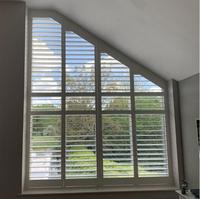 Persianas de Ventana con Formas Personalizadas: Arco, Abanico, Semicirculares, Triangulares, Hexagonales, de Paulownia, Tilo, PVC, para Interiores, Fabricación OEM, Venta al Por Mayor