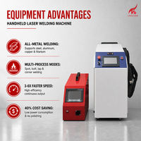 CKMACHINE Soudeuse laser à fibre portative 3000W 380V triphasée pour la soudure de plaques d'acier au carbone épaisses dans les usines de fabrication de métaux lourds