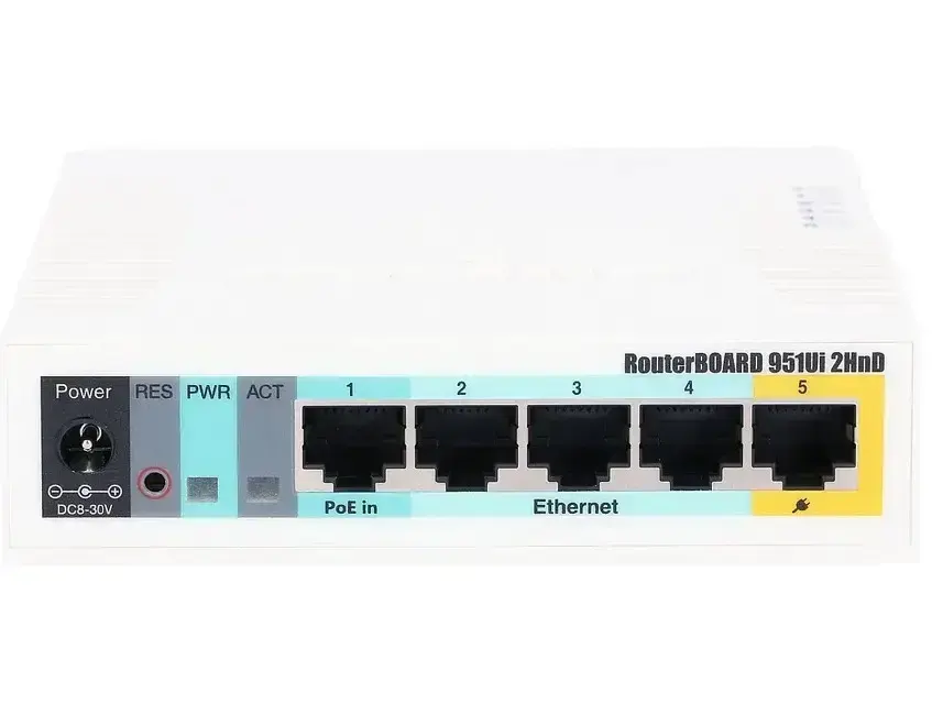 Mikrotik वायरलेस नेटवर्किंग रूटर RB951Ui-2HnD