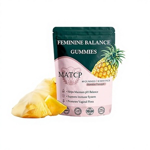 Gummies Probiotiques pour Femmes Saveur Ananas – Complément Alimentaire pour la Santé Immunitaire <span class=keywords><strong>et</strong></span> le Bien-être – Prébiotiques <span class=keywords><strong>et</strong></span> Probiotiques à Base de Plantes - Product Image 1