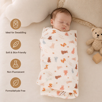 Couverture Bébé en Coton Doux et Respirant Anti-humidité 120x120CM Écologique pour Berceau et Poussette – Vente en Gros