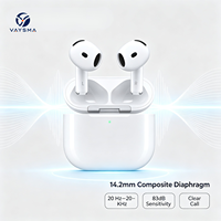 Écouteurs sans fil VAYSMA TWS Bluetooth V5.0, écouteurs semi-intra-auriculaires, membrane composite de 14,2 mm, casque stéréo HiFi