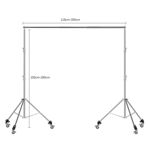 Fotografie-Edelstahl-Hintergrundstativ für Live-Streaming - Product Image 6