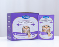 FAENBEI Friandises pour animaux de compagnie Vente directe d'usine 85g Bâtonnets de nourriture humide pour chats Sachet Nourriture complète Friandises de haute qualité Nourriture pour animaux de compagnie