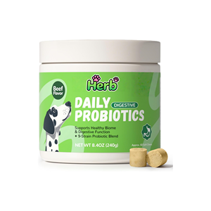 Probiotiques pour chiens OEM/ODM avec prébiotiques - Favorise un microbiome intestinal équilibré - Renforce la santé immunitaire - Friandises à mâcher souples - Product Image 1