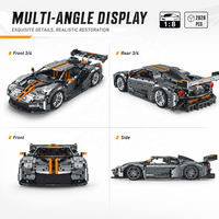 Blocs de construction de style supercar, voiture de sport pour les acheteurs OEM, modèles de voitures de collection, cadeaux et articles pour les détaillants de loisirs dans le monde entier