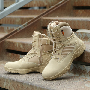 China al aire libre personalizado Delta peso ligero doble hombres deportes cuero genuino botas tácticas para zapatos de hombre - Product Image 4