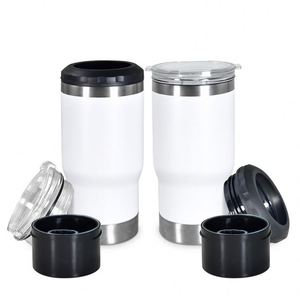 Wholesale Beer Cooler Stainless Steel Beer <b>Bottle</b> Can Holder Double Wall Vacuum Insulated Beer Cooler with Opener Lid Rubber Cup - Product Image 6
