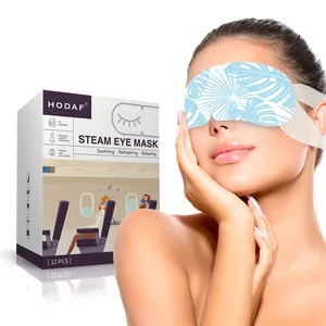 بالجملة حار بيع النوم الذاتي الحرارة البخار Eyemask الساخن مخصص القابل للتصرف الساخن الساخن الساخن التصحيح الدافئ للمنتجع الصحي