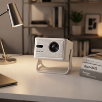Mini projecteur élégant haute performance HY320Max, véritable 400 lumens ANSI, 1080P, cinéma maison, configuration entièrement automatique, garantie 1 an