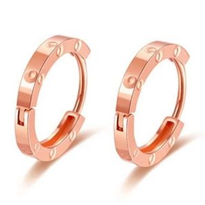 Xinfly Vente en gros Bijoux pour femmes en or véritable Au750, design personnalisé, boucles d'oreilles créoles mini rondes en or massif 18 carats, tendance - Product Image 2