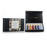 Mini atomiseur de parfum coloré 6 ensemble de bouteille de parfum en verre rechargeable de voyage de parfum de 10ML petit Portable